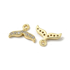 Латунные микропаве прозрачные кубические циркониевые подвески&nbsp;KK-H460-36G