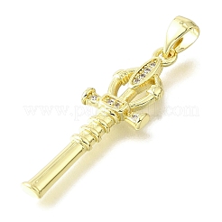 Латунные микро проложить кубического циркония подвески KK-V007-42G