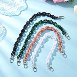 4 шт. 4-цветные акриловые цепочки для сумочек с декоративными цепочками&nbsp;AJEW-BA00178