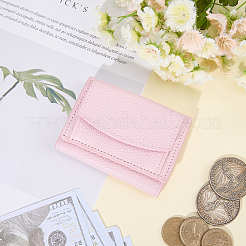 女性用PUレザー財布  長方形  ピンク  19~20.3x10x1.15cm&nbsp;AJEW-WH20002-43B
