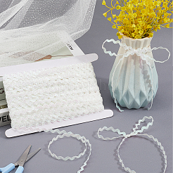 3 Rolle gewelltes Fransenband aus Polyester mit Glitzer&nbsp;OCOR-GF0004-45B