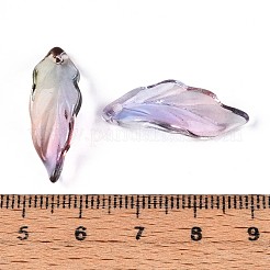 Подвески из прозрачного стекла с росписью для запекания DGLA-N014-02F