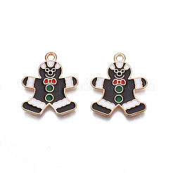 Pendentifs en émail d'alliage de style de noël&nbsp;ENAM-Q442-53
