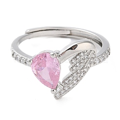 Регулируемый из латуни с кольцами из циркония RJEW-B056-01