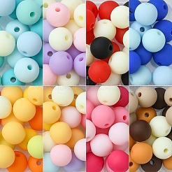 8 цвет непрозрачных матовых акриловых бусин&nbsp;MACR-CJ0001-79