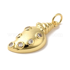 Стойки обшивки латунь микро проложить Циркон подвеску KK-U027-09-04G