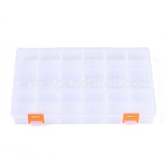 Прямоугольный полипропиленовый контейнер для хранения бусинок CON-N014-02