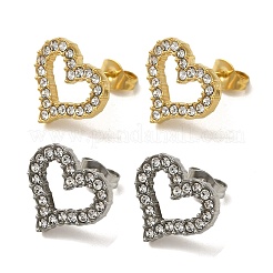 Boucle d'oreille à tige en acier inoxydable 304 avec placage sous vide PVD&nbsp;EJEW-C099-05GP