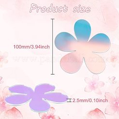 6шт акриловые зеркальные коврики для чашек AJEW-FG0002-11