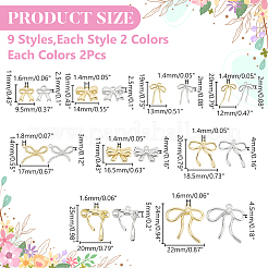 36шт 18 цвета подвески из сплава с покрытием стойки FIND-WR0012-43