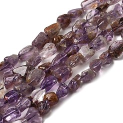 Натуральный фиолетовый лодолит кварцевый бисер пряди G-E483-69