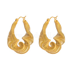 Серьги-кольца из нержавеющей стали 304&nbsp;JE2678-1