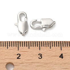 真鍮カニカン  プラチナメッキ  12x6x2.8mm  穴：1mm&nbsp;KK-P249-06A-P