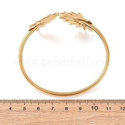 Offene Manschettenarmreifen aus 304 Edelstahl&nbsp;BJEW-F546-01B-G