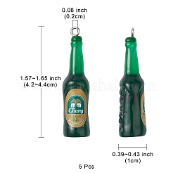 Прозрачные смоляные подвески RESI-YW0001-41