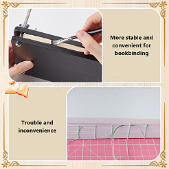 Прямоугольный бамбуковый портативный книжный пресс&nbsp;DIY-WH0496-97D-04