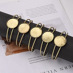 Латунь манжеты браслет материалы MAK-S001-SZ016AB-25