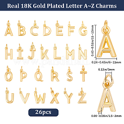 26 Stück 26 Stile Messing Charms&nbsp;KK-BBC0024-95