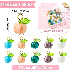 25pcs 5 Farben handgemachte Bunte Malerei-Anhänger&nbsp;PALLOY-YW00207