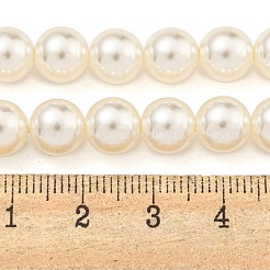 Стеклянные жемчужные бусины X-HY-G002-01D-02