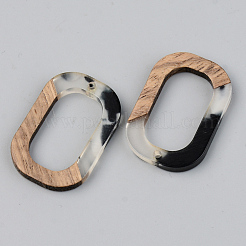 Pendentifs en résine transparente et bois de noyer&nbsp;RESI-S389-031A-A02