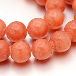 Natürliche gelbe Jade Perlen Stränge&nbsp;JBR10mm-34