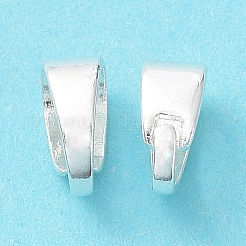 真鍮製バチカン  カドミウムフリー＆鉛フリー  925銀メッキ  7x5x3mm&nbsp;X-KK-R149-08A-S