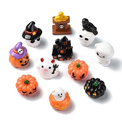 32 шт. 16 стиля украшения из смолы для Хэллоуина&nbsp;DJEW-CJ0001-04