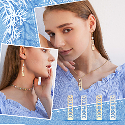 12 шт. подвески из нержавеющей стали 201 двух цветов&nbsp;STAS-DC0005-06