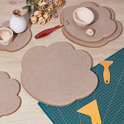 5шт набор форм для лепки из керамической глины и дерева МДФ&nbsp;DIY-WH0349-400B