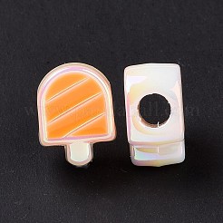 УФ-покрытие Радужные переливающиеся акриловые европейские бусины SACR-E009-37