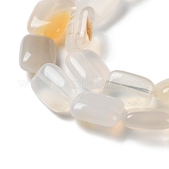 Chapelets de perles en agate blanche naturelle&nbsp;G-K357-D20-01