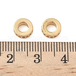 Латунные микро проложить кубического циркония бусы KK-S350-06G