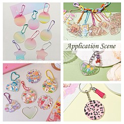 Прозрачные акриловые заготовки подвески&nbsp;TACR-Z003-01D