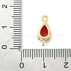 Шармы-соединители из латуни с паве из кубического циркония&nbsp;KK-Z120-31G-02