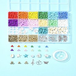 Наборы ювелирных украшений из стекла и бисера «сделай сам»&nbsp;DIY-FS0006-90