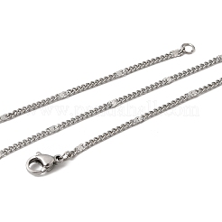 12 Stück 2.2 mm 304 Edelstahl strukturierte gedrehte Kette Halskette für Damen und Herren&nbsp;NJEW-H093-20P-01