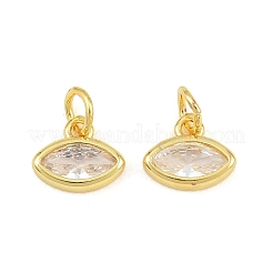Charms in ottone zirconi a pavé di ottone&nbsp;CU-CBA3D67-11G