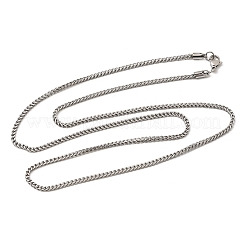 Unisex-Halsketten aus Edelstahl 304 mit Panzerkette&nbsp;NJEW-K305-18P