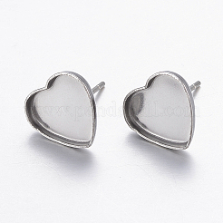 Фурнитура для сережек-гвоздиков из нержавеющей стали марки 304&nbsp;STAS-P198-21