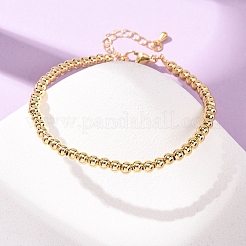 Bracciali rotondi in ottone per le donne&nbsp;BJEW-H640-04B-G
