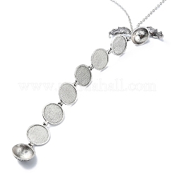 Colliers avec pedentifs en alliage&nbsp;NJEW-H031-01C-AS