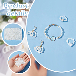 1500 шт. 6/0 непрозрачных радужных круглых стеклянных бусины&nbsp;SEED-PH0001-74