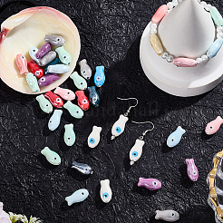 40шт фарфоровые бусины ручной работы PORC-LT0001-06