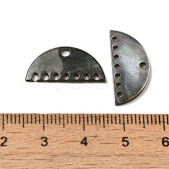 Звенья компонентов люстры из натуральной черной оболочки губ SHEL-M021-12