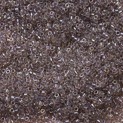 MIYUKIデリカビーズ  シリンダー  日本製シードビーズ  11/0  （db0064)トープ裏地クリスタルab  1.3x1.6mm  穴：0.8mm  約2000PCS /ボトル  10 G /ボトル&nbsp;SEED-JP0008-DB0064