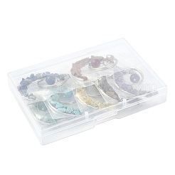 7 шт. брелок из смеси натуральных и синтетических камней&nbsp;KEYC-FS00049