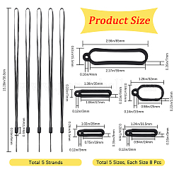 Набор для самостоятельного изготовления электронного стилуса и шейного ремня с функцией самодельной зажигалки AJEW-GF0007-84