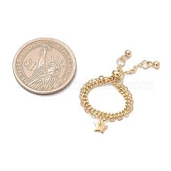 Регулируемые латунные многорядные кольца для пальцев RJEW-JR00864