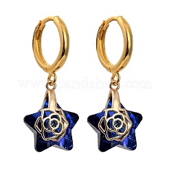 Ensembles de bijoux en verre étoile galvanoplastie&nbsp;SJEW-JS01120-02